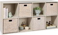 Best Choice Products 8-Cube Storage Organizer, 13.5in Shelf Opening, Bookcase, Display Shelf, Customizable w/ 2 Removable Back Panels – Whitewash