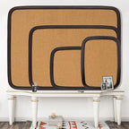 INDY VAC Cork Board for Walls with Frame Bulletin Board 18.5" x30" Decorative Hanging Pin Board for Office & Home Decor, Home School Message Board or Vision Board