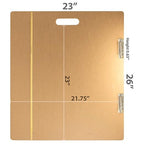 Officemate 23" x 26" Artist Sketch Board with Handle for Drafting Art - Portable Wooden Clipboard for Class, Studio or Field Use (83099)