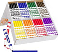 Aigybobo 200 Count Washable Markers Bulk, 8 Assorted Colors, Broad Line Conical Tip Coloring Marker for Kids, Markers Bulk Pack for Classroom, School Art Supplies & Back to School Supplies