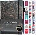 Legend Planner – Weekly & Monthly Life Planner to Hit Your Goals & Live Happier. Organizer Notebook & Productivity Journal. A5 (Mystic Gray)