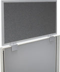 OBEX Acoustical Cubicle Privacy Screen Extender Desk Panel & Office Divider, Add Separation & Block Noise, 12" x 30", Graphite