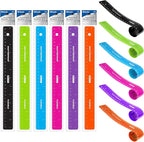 BAZIC Products Shatterproof Flexible Curve Ruler 12" (30cm), Inches Centimeter Metric Measuring Drafting Rulers, for Students School Supplies, 6-Pack