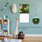 2026 Wall Calendar,Calendar 2026, November 2025 - December 2026, Wall Calendar Hummingbird, 12" x 24" Opened,Full Page Months Thick & Sturdy Paper for Calendar Organizing & Planning
