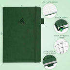 Clever Fox Planner Large – Undated Weekly & Monthly Planner for Productivity, Time Management & Goals – Organizer Journal – 7x10” (Forest Green)