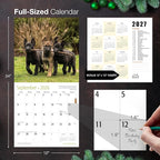MICASA PRESS German Shepherd Puppies 2026 Wall Calendar 12 Month | 12" x 24" Open | Thick & Sturdy Paper | Holiday Gift | Cute Puppy Dog Calendar 2026