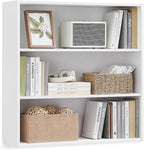 VASAGLE Custos Collection - Bookshelf, 3-Tier Bookcase, Book Shelf, Open Storage Shelf, 9.4 x 31.5 x 32 Inches, for Living Room, Home Office, Dinning Room, Cloud White ULBC173T14
