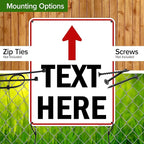 Custom Arrow,Custom Directional Sign, Up Arrow,24x30 Inches, 55 mil thick HDPE (high density polyethylene) Made in USA by My Sign Center