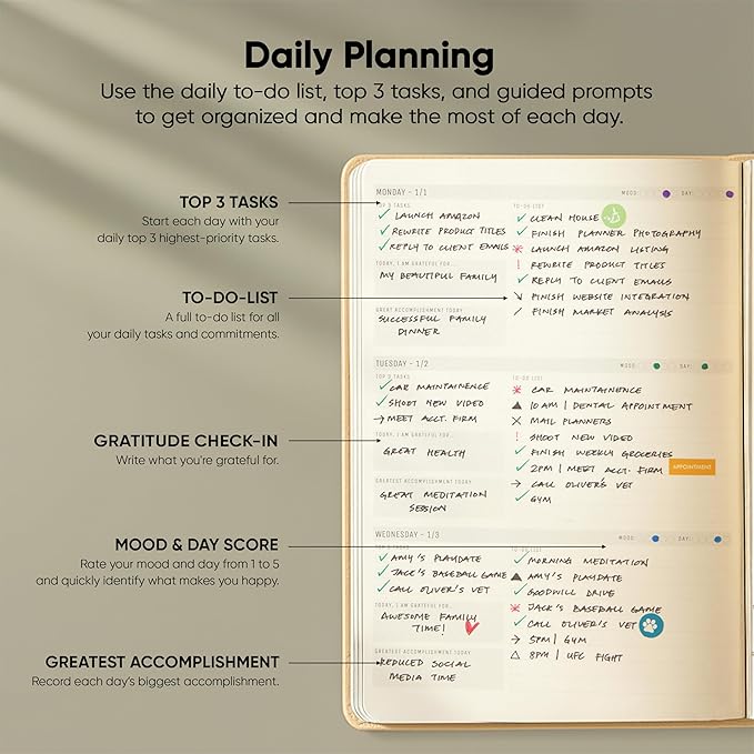 Dated, 2026 Planner, 5.8” x 8.3” - The #1 Productivity Planner to Achieve Your 2026 Goals - Planner 2026-2027 by PRODUCTIVITY STORE (A5, CREAM)