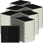 Yahenda Spiral Notebook Bulk A5 Journal Lined 8.3'' x 5.5'' Writing Composition Paper Small Notepad Subject Notebook for Students Office Business Back to School Supplies(Black,108 Pcs)