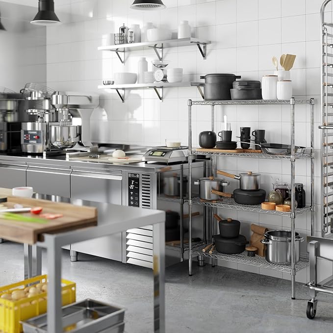 Regal Altair 14" Deep x 36" Wide x 54" Height Wire Shelving Kit | 4-Tier | NSF Commercial Storage Rack Unit