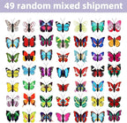 CllyCnny Cute Push Pins - 40Pcs Butterfly Decorative Fun Push Pins Thumb Tacks for Cork Board Wall Bulletin Board Maps Photos Posters Home Office Desk Accessories (Random Pattern with Case)