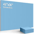 Cork Boards for Walls 48" x 36" Felt Board Alternative, 12 Pack Felt Wall Tiles Bulletin Board, Large Cork Board for Office Pin Board Tack Board Cork Boards