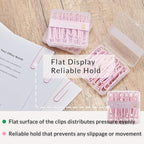 NEEWAY Colorful Large Paper Clips, 2 Inch Jumbo Paper Clips, 150 Count, 3 Pack of 50 (Light Pink)