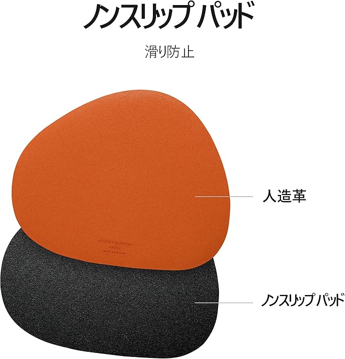 GREEDY FARMERS Mouse pad, Non-Slip Washable Waterproof Computer Mouse pad (Tangerine)