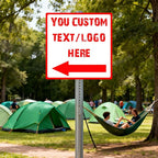 Custom Square Directional Signs - 8 * 8 inches - Corporate logos/warning text, for indoor and outdoor use