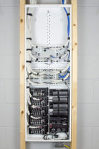 On-Q 42" Structured Media Enclosure with Hinged Cover Lock, 20 Gauge CRS, Versatile Mounting