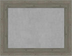 Amanti Art Grey Framed Magnetic Board 27x35 Medium Vision Board for use with Magnets, 100% Metal Sheet to Display Items as Office Decor or for Home Organization in mudroom, Kitchen or Kids Room