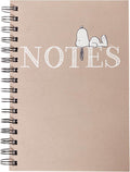Graphique Snoopy Hardbound Spiral Journal, 160 Ruled Pages Hard Cover Notebook, Diary, Lists, Record Month and Date, Premium Paper, 6” x 8”