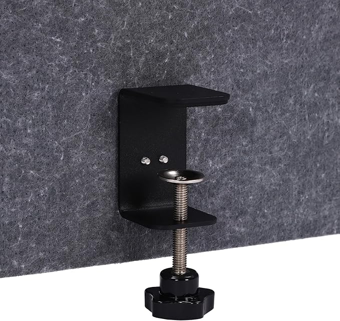 Polyester Desk Dividers, Soundproof Room Divider Office Furniture Partitions, Privacy Desk Panel with Clamps & Screwdriver, Stand Up Freestanding Desk Privacy Panel for Office Classroom(59.1" x23.8")
