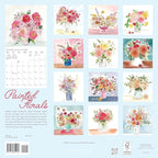 Graphique 2026 Painted Florals Wall Calendar | 12” x 12” | Thick Paper | Home & Office Organizer | Large Monthly Grid | 3 Languages & Marked Holidays | 4 Month Preview Page for 2027