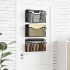 MINDEPOT Wall File Organizer,Hanging Wall Mounted File Folder Binder Holder Mail Organizer for Office,Home and School Supplies