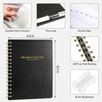 SUNEE 2026 Planner 5.9" x 8.3" – Dated Productivity Planner for Time Management - Daily,Weekly & Monthly Planner to Achieve Goals - Planner 2026 dated from January 2026 – December 2026,Black
