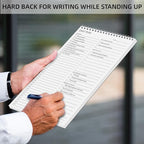 To Do List Notepad Half-Hour Hourly Schedules - Daily Planner Notepad Undated 52 Sheets Tear Off, 6.5" x 9.8" Planning Pad Checklist Productivity Note Pad for Work and Personal Organized