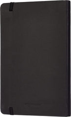Amazon Basics Classic Lined Notebook, 240 Pages Hardcover, 5 x 8.25-Inch, Black