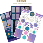 VIVID SCRIBBLES Dotted Journal – 160gsm Bleed Proof Thick White Paper – 200 Numbered Dot Grid Pages – 5.8 x 8.3 inch Dotted Notebook