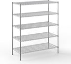 Regal Altair 24" Deep x 54" Wide x 64" Height Wire Shelving Kit | 5-Tier | NSF Commercial Storage Rack Unit