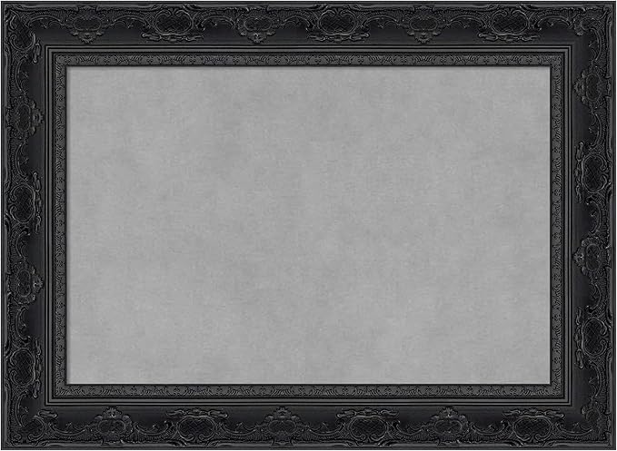 Amanti Art Black Framed Magnetic Board 16x22 Small Vision Board for use with Magnets, 100% Metal Sheet to Display Items as Office Decor or for Home Organization in mudroom, Kitchen or Kids Room