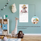 2026 Wall Calendar,Funny Calendar 2026, November 2025 - December 2026, Wall Calendar Funny Animal Memes, 12" x 24" Opened, Full Page 14 Months Thick Paper for Gift Calendar Organizing Planning