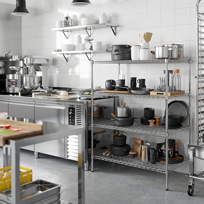 Regal Altair 24" Deep x 42" Wide x 54" Height Wire Shelving Kit | 4-Tier | NSF Commercial Storage Rack Unit