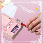 Pop Up Multifunction Pencil Case, Cute Cartoon Pen Box Organizer Stationery with Calculators, Sharpener, Schedule, School Supplies, Best Birthday Gifts for Kids