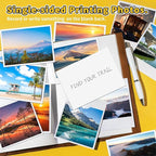 ZHADDLI Inkjet Glossy Photo Paper, 8.5X11 Inches,Pack of 100 Sheets, Compatible with Inkjet Printer Use DYE INK，Glossy Inkjet Paper 200gsm