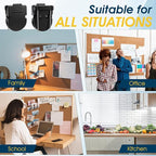 Quilax 16Pack Cubicle Clips for Fabric Walls, Cubicles Wall Clips, Bulletin Board Clip, Cubicle Accessories for Notes Photos Documents(Black)