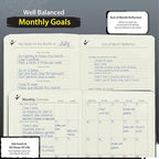 Undated Planner – 90 Day Guided Journal & Productivity Organizer, A5 Daily & Weekly Planner 2025 2026 with Goal Setting, Habit Tracker, To Do List, Academic & Work Calendar, Leather Hardcover - Black