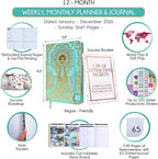 Law of Attraction Planner 2026 Deluxe with Productivity App | Weekly & Monthly Goal-Setting Planner, Life & Gratitude Journal | Include Foldable Vision Board, Gift Box & Stickers