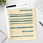 HR Folders for Employee Files – 25-Pack Heavy-Duty Manila Folders with Preprinted Personnel Forms and Labels, 9.5 x 11.5 Letter Size, 2 Internal Pockets, Secure Document Storage