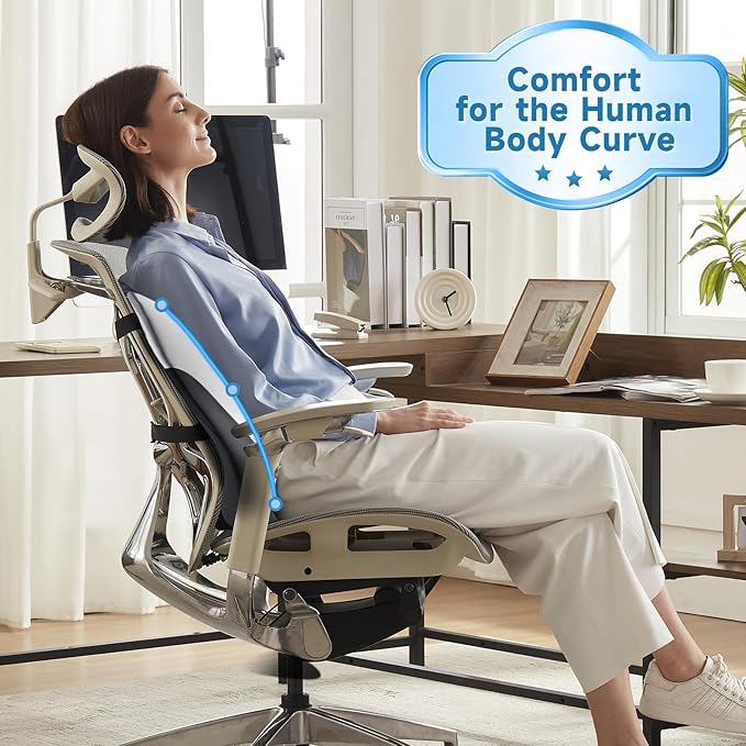 Lumbar Support Pillow for Office Chair Car, Gaming Chair Lower Back Pain Relief Memory Foam Cushion with 3D Soft Cover Enhance Your Driving Comfort Ergonomic Orthopedic Car Back Rest,Stocking Stuffers