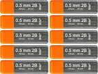 Bild Premium 1200 leads of 0.5mm 2B Mechanical Pencil Lead Refills (2B Mega, 0.5 mm)