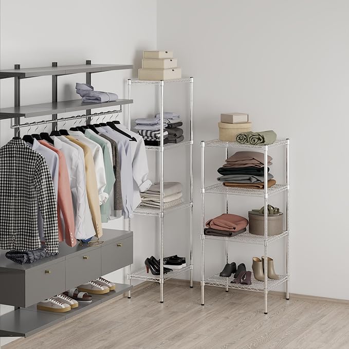 Regal Altair 21" Deep x 24" Wide x 54" Height Wire Shelving Kit | 4-Tier | NSF Commercial Storage Rack Unit