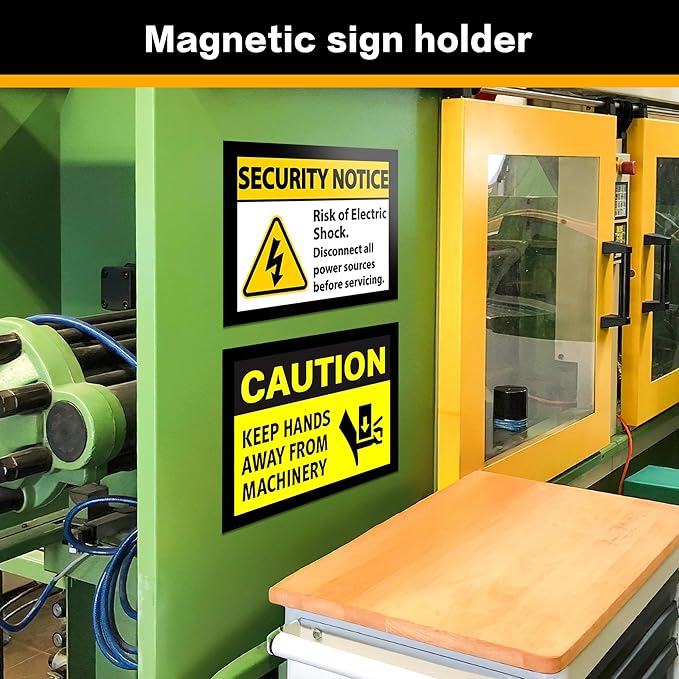 VAIIGO 20-Pack Magnetic Sign Holders 8.5 x 11 - Magnetic Frames for Fridge & Metal Surfaces - File/Document/Paper Holders, Picture & Poster Display Frames for Home, Office, Store