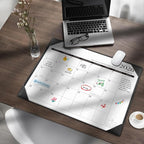 Gannyfer Desk Calendar 2026 with Desktop Mat, Simplified Large 22" x 17" Desktop Pad Calendar, 18 Month Desk Calendar 2026-2027, Use Jan 2026 to Jun 2027, Office Supplies Perfect for Home School and Office - Black