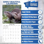 2026 Otters Monthly Wall Calendar | Cute Animals Calendar 2025-2026
