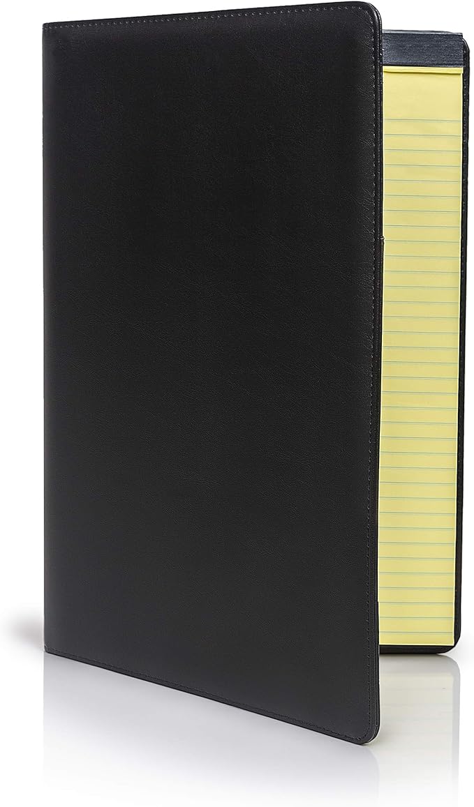 Legal Size Padfolio, 8.5 x 14 Inch Portfolio Folder for Legal Pad, Professional Padfolio for Job Interviews, Business Meetings, and Attorneys