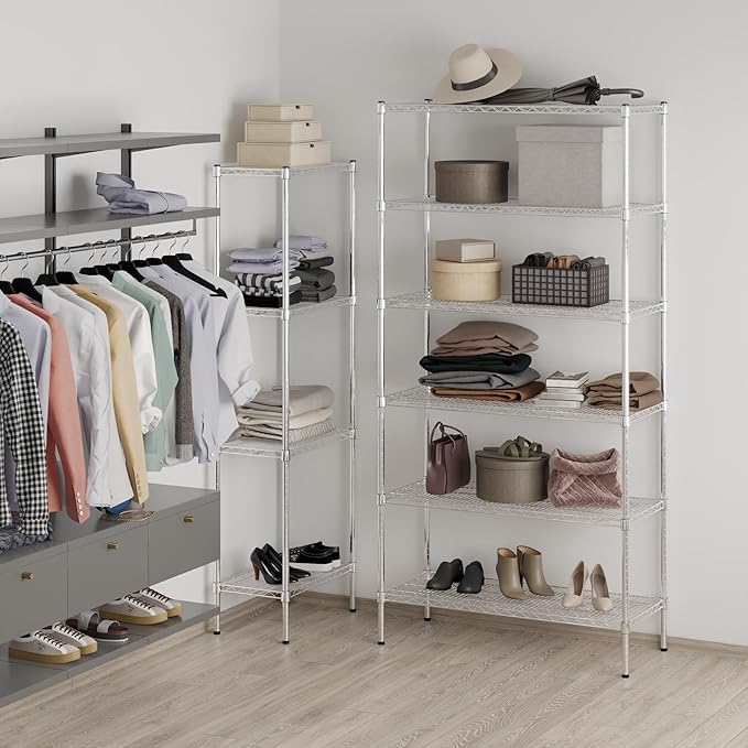 Regal Altair 18" Deep x 42" Wide x 86" Height Wire Shelving Kit | 6-Tier | NSF Commercial Storage Rack Unit