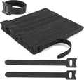 Nettbe Reusable Cable Ties, 126 PCS 8 Inches Adjustable Cord Straps Wire Organizer Cord Wrap and Hook Loop Cable Management