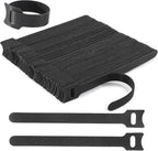 Nettbe Reusable Cable Ties, 126 PCS 8 Inches Adjustable Cord Straps Wire Organizer Cord Wrap and Hook Loop Cable Management